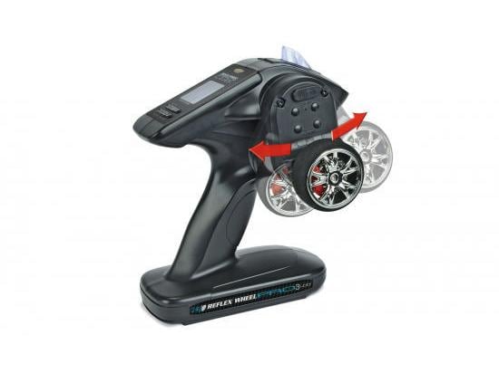 Carson Fernsteuerung Reflex Wheel Pro 3 LCD 3-Kanal mit Emp 3-Kanal RC-Anlage für RC Fahrzeuge