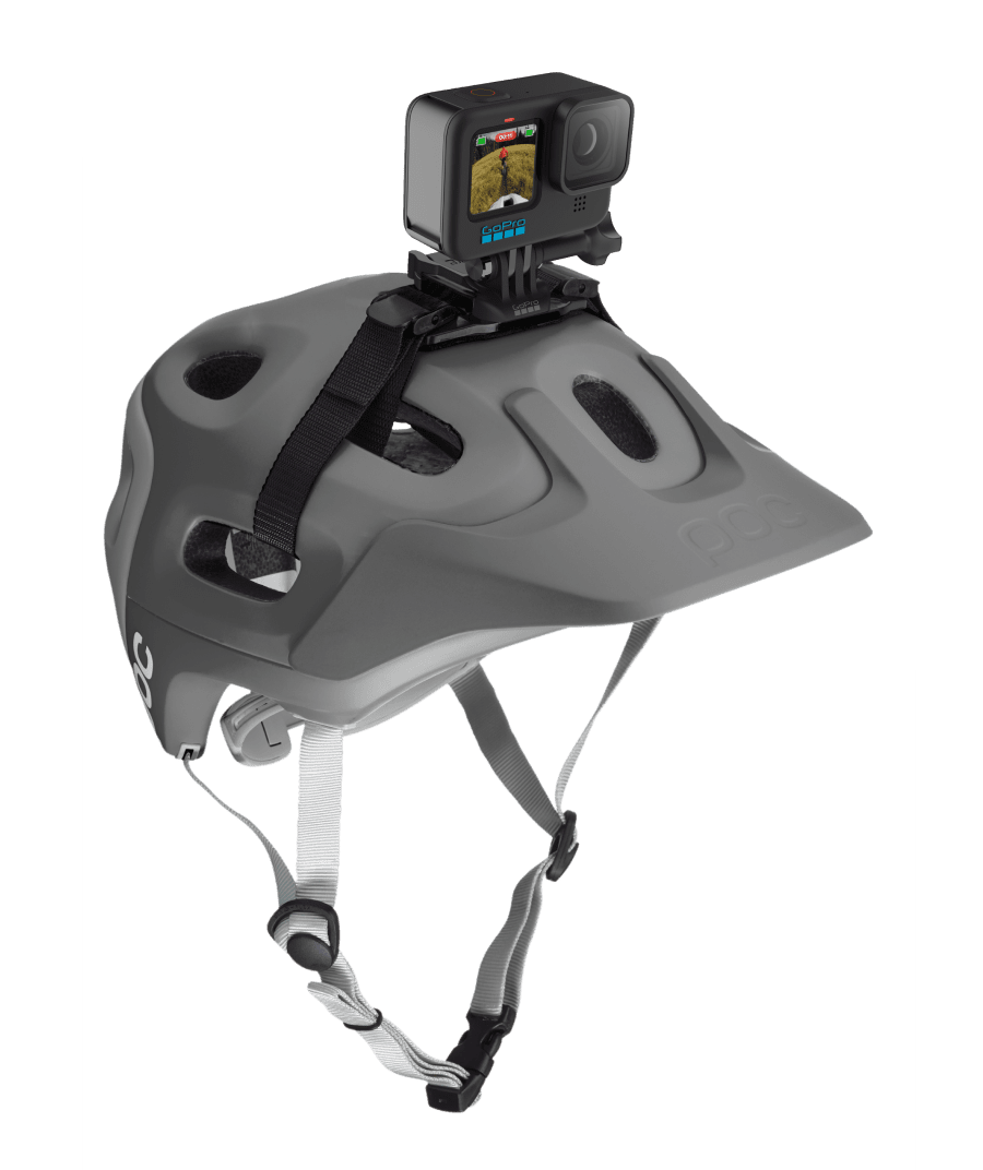 Gurthalterung für belüftete Helme(Adjustable Strap for Bike, Ski, Kayak + Sports helmets)