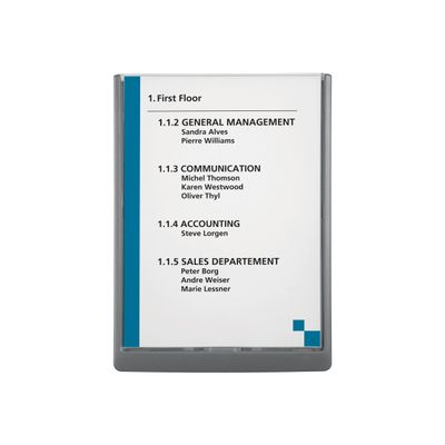 Durable Click Sign - Plaque de porte - A4 portrait