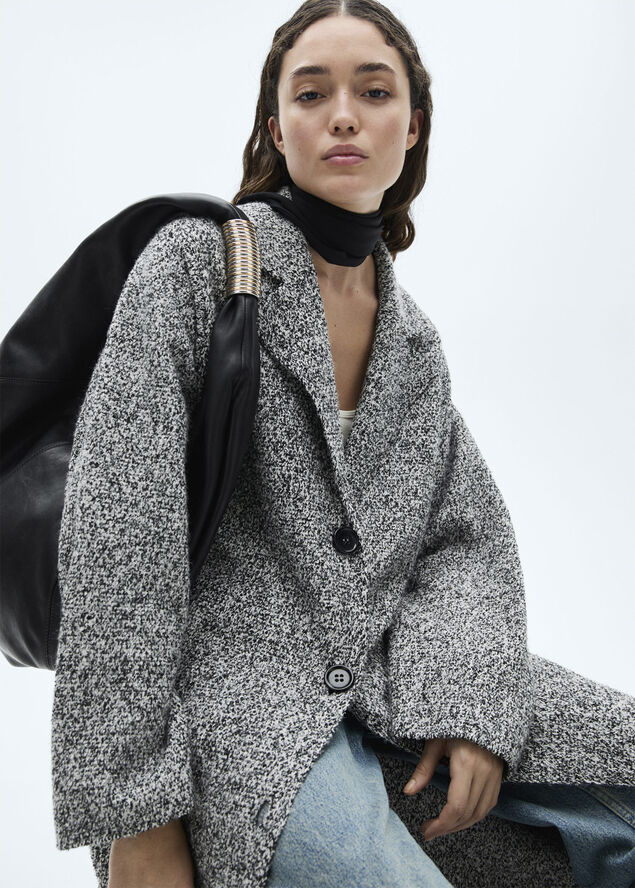 MANGO COAT. -- GANSO Black