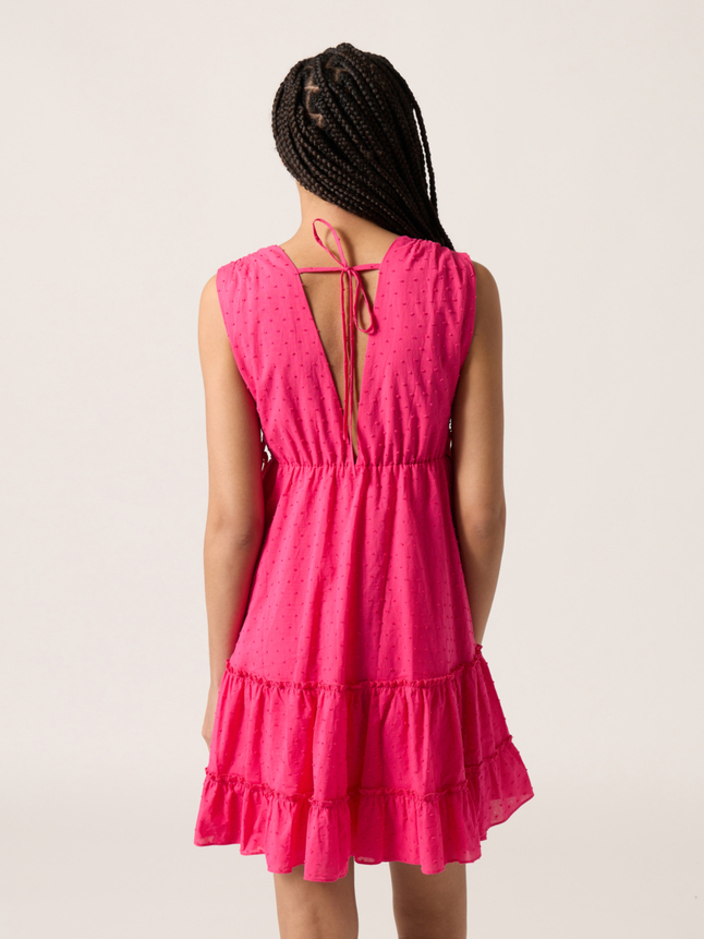Robe courte plumetis