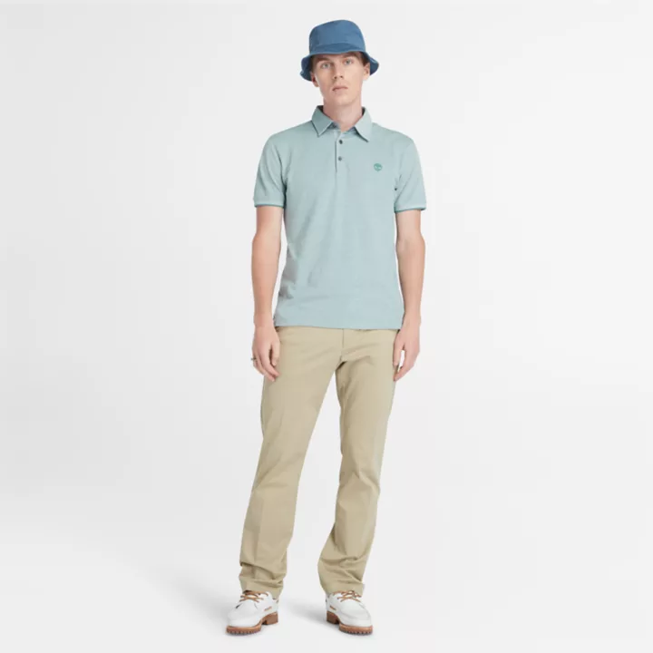 Polo Baboosic Brook Oxford pour homme en bleu sarcelle