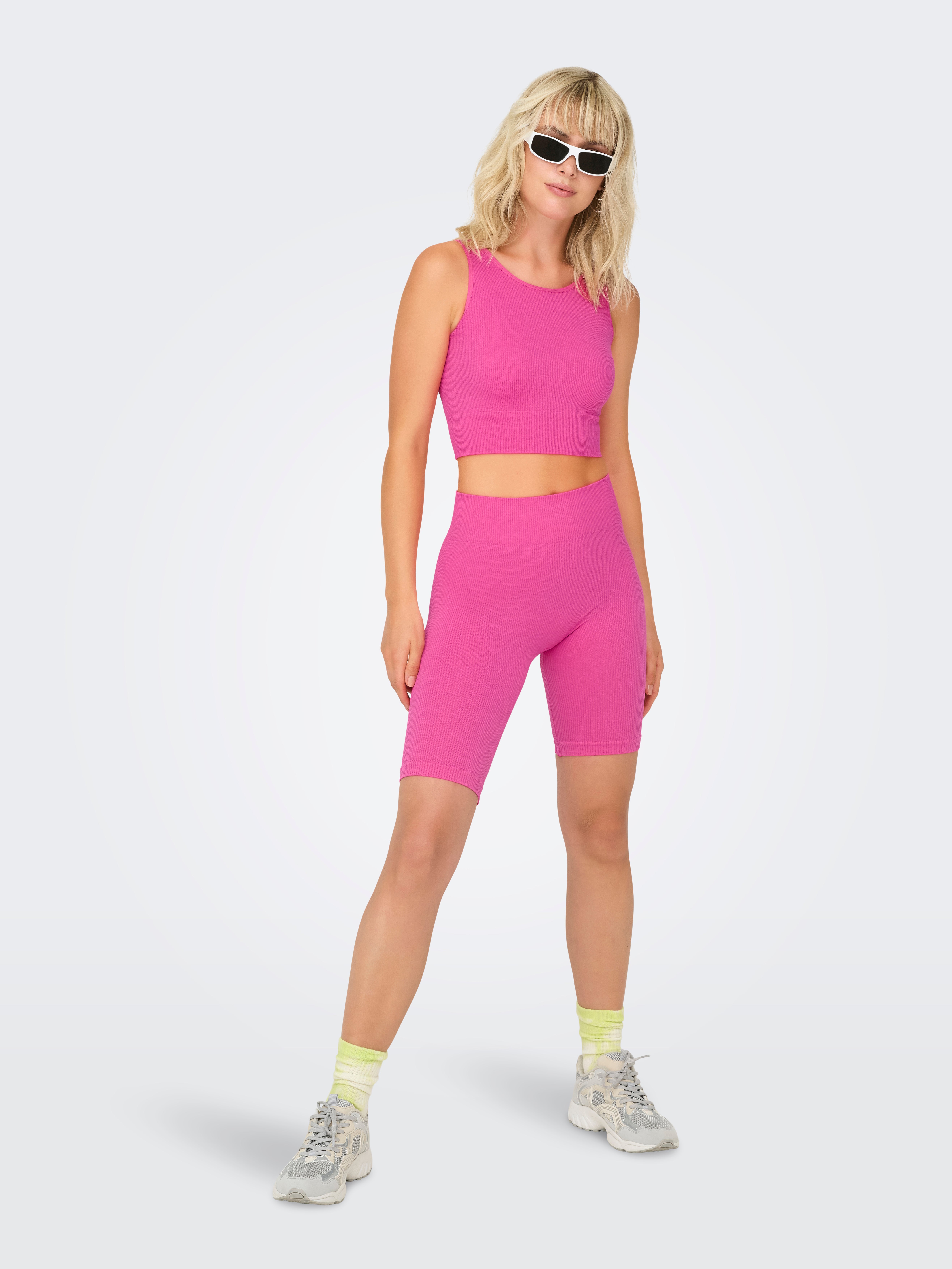 ONPJAIA Hohe Taille Slim Fit Shorts Raspberry Rose