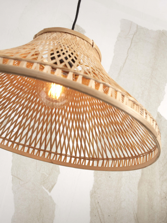 Good&Mojo Tahiti hanglamp Ø45 zwart/naturel