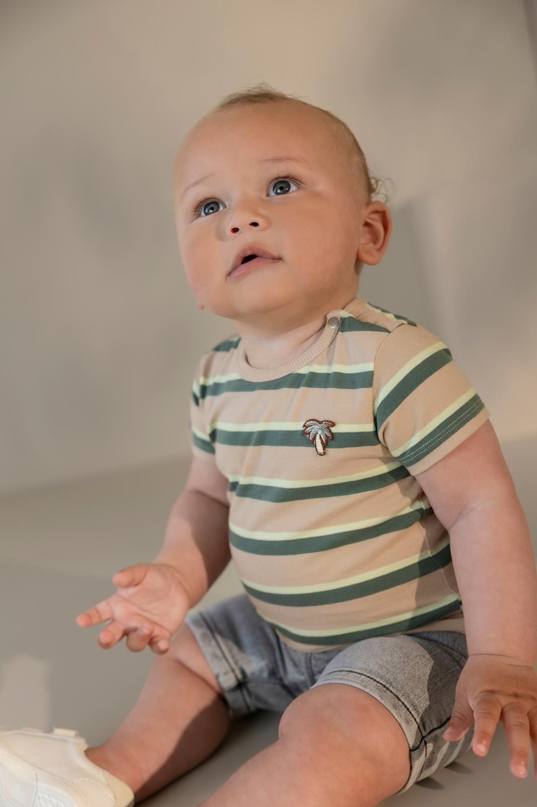 Noppies Baby Korte Broek regular fit - Light Grey Denim