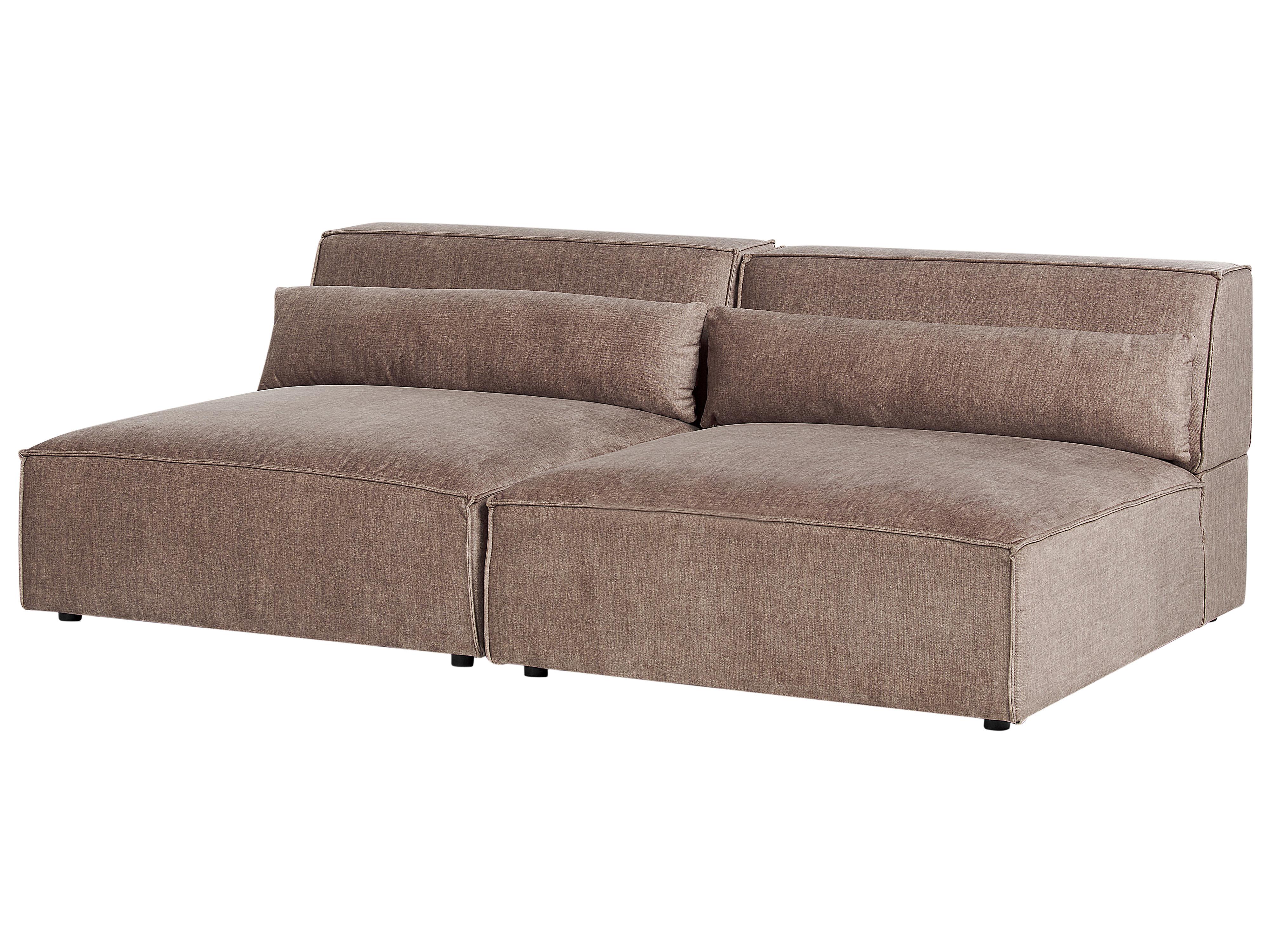 Modulaire bank 2-zits HELLNAR Stof Lichtbruin