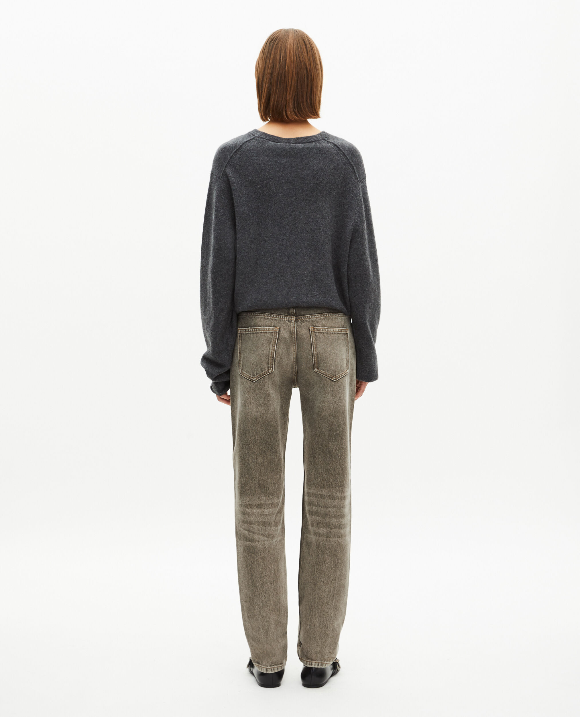 Jean large olive