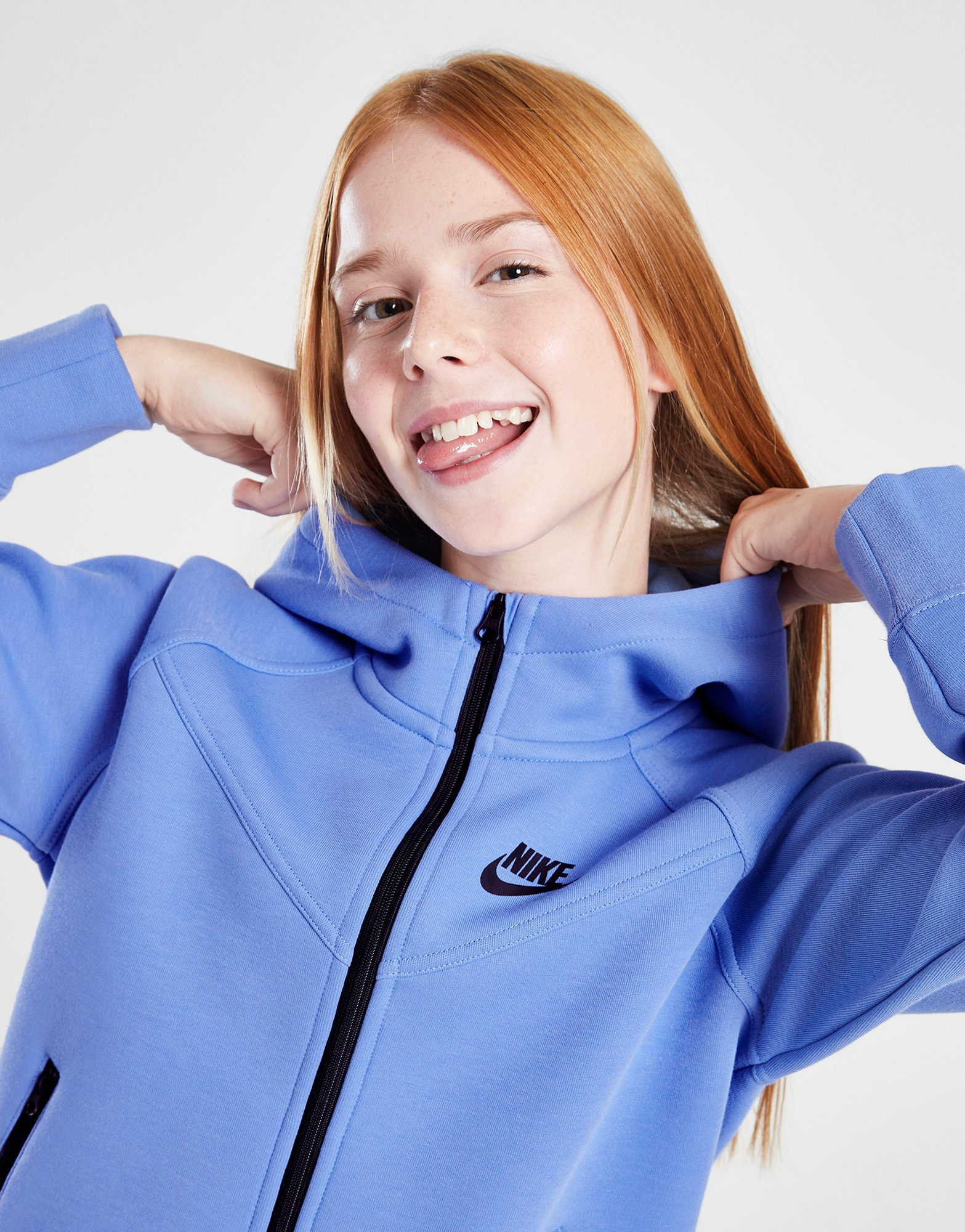Nike Girls' Tech Fleece Full Zip Hoodie Junior