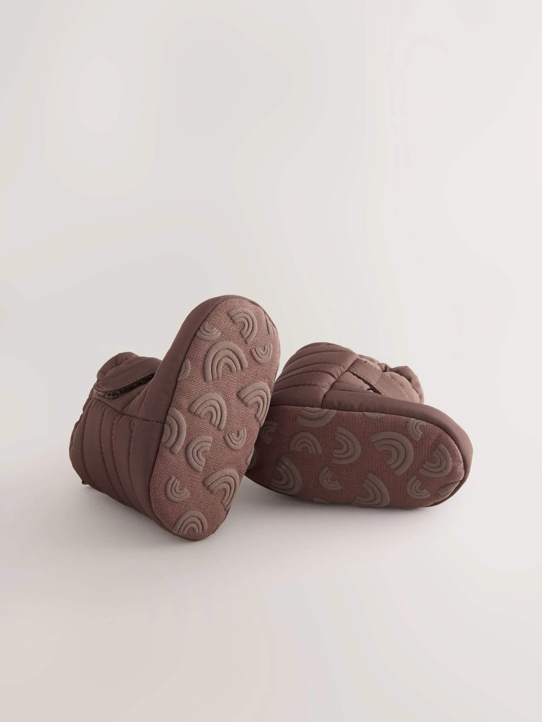 Chocoladebruin - Baby-sneeuwlaarzen met klittenbandsluiting (0-2mnd)