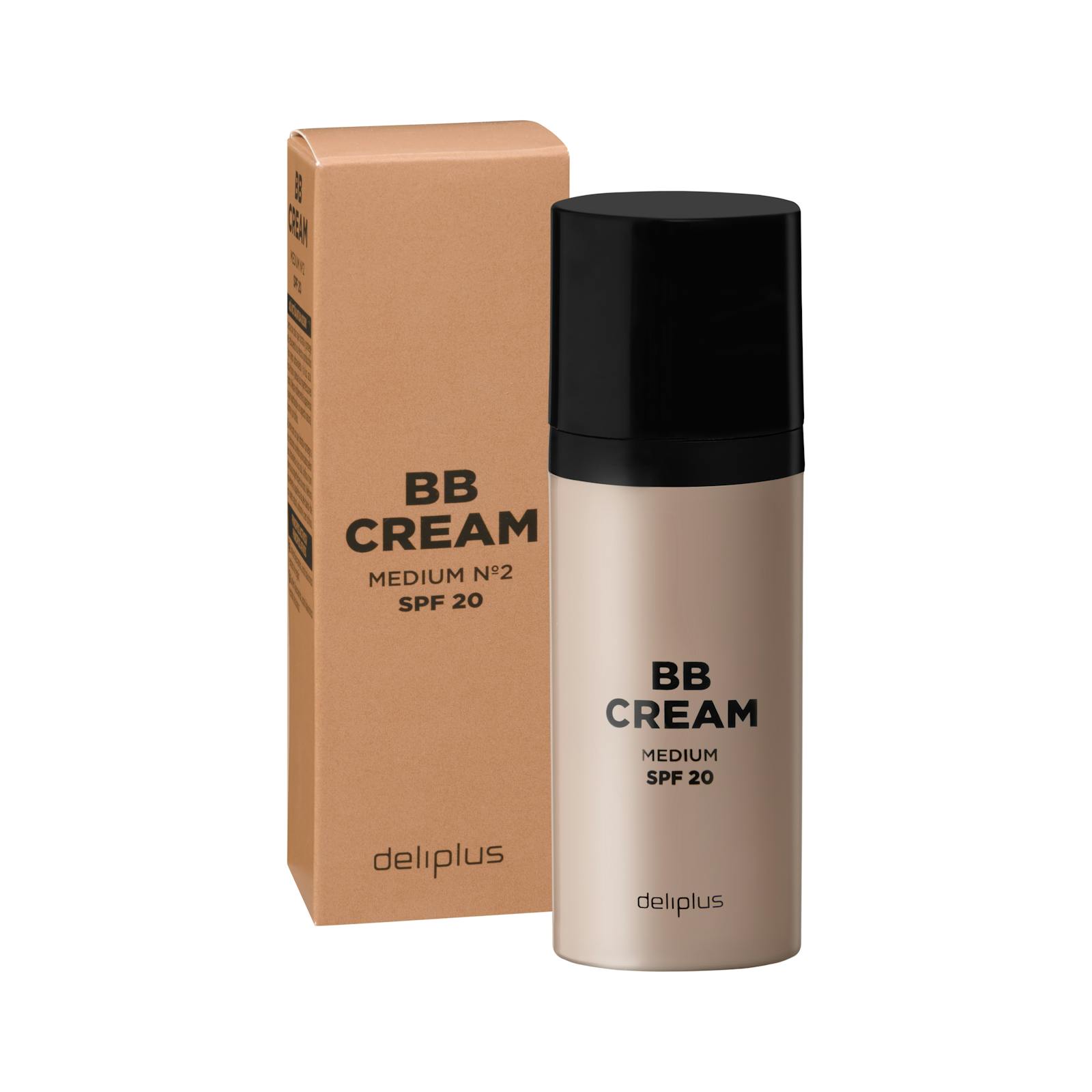 Crème hydratante visage BB crème Deliplus 02 medium SPF 20