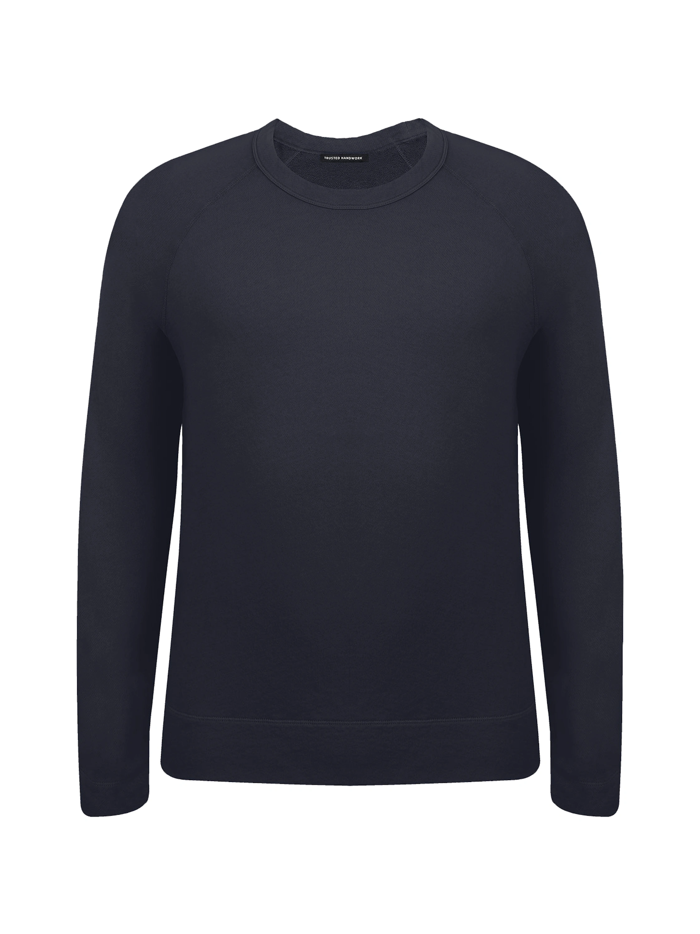 TRUSTED HANDWORK Round Neck 1/1-Sleeve Sweatshirt with Raglan