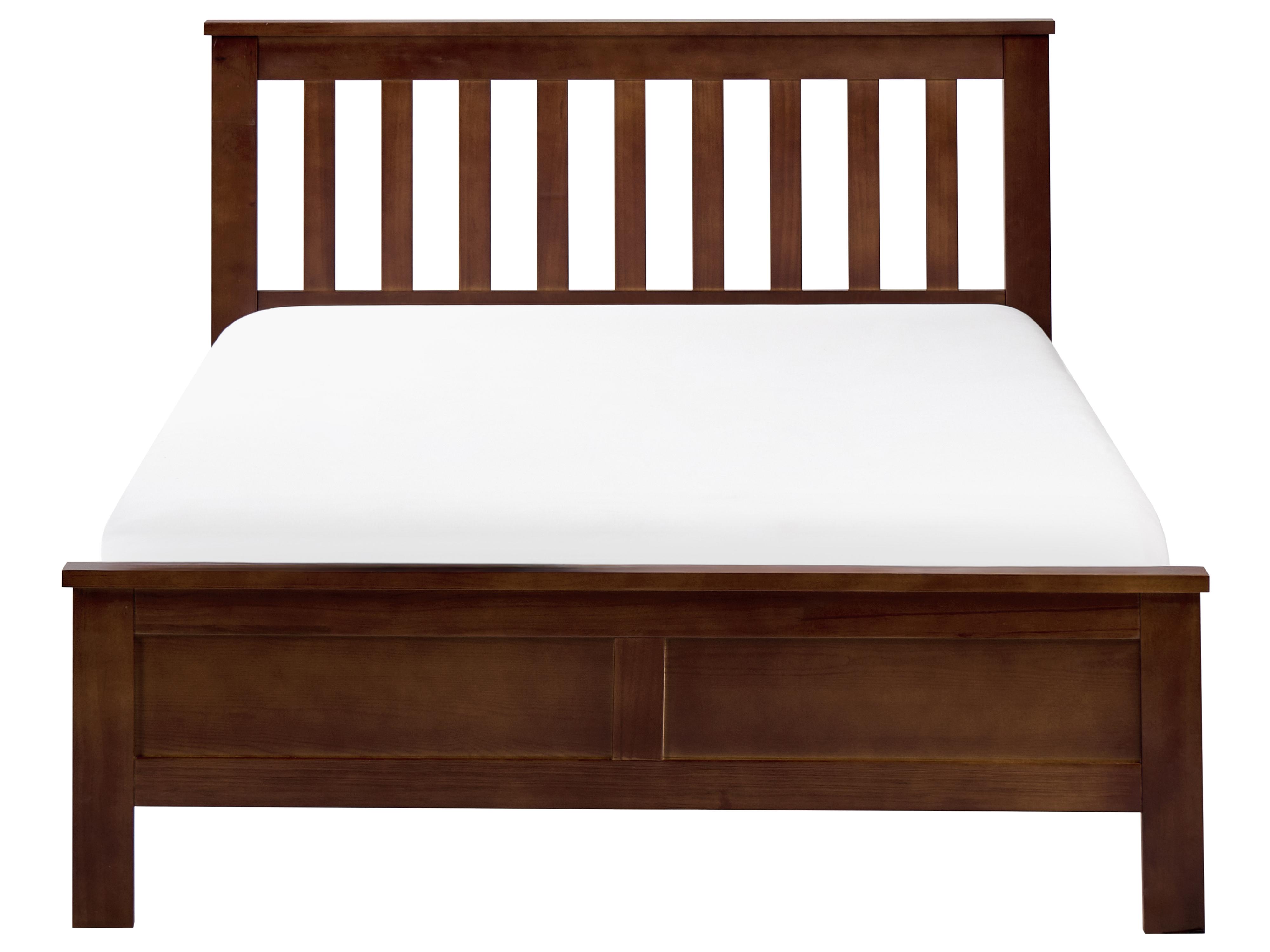 Bed Dennenhout MAYENNE 120 x 200 cm Donkerbruin