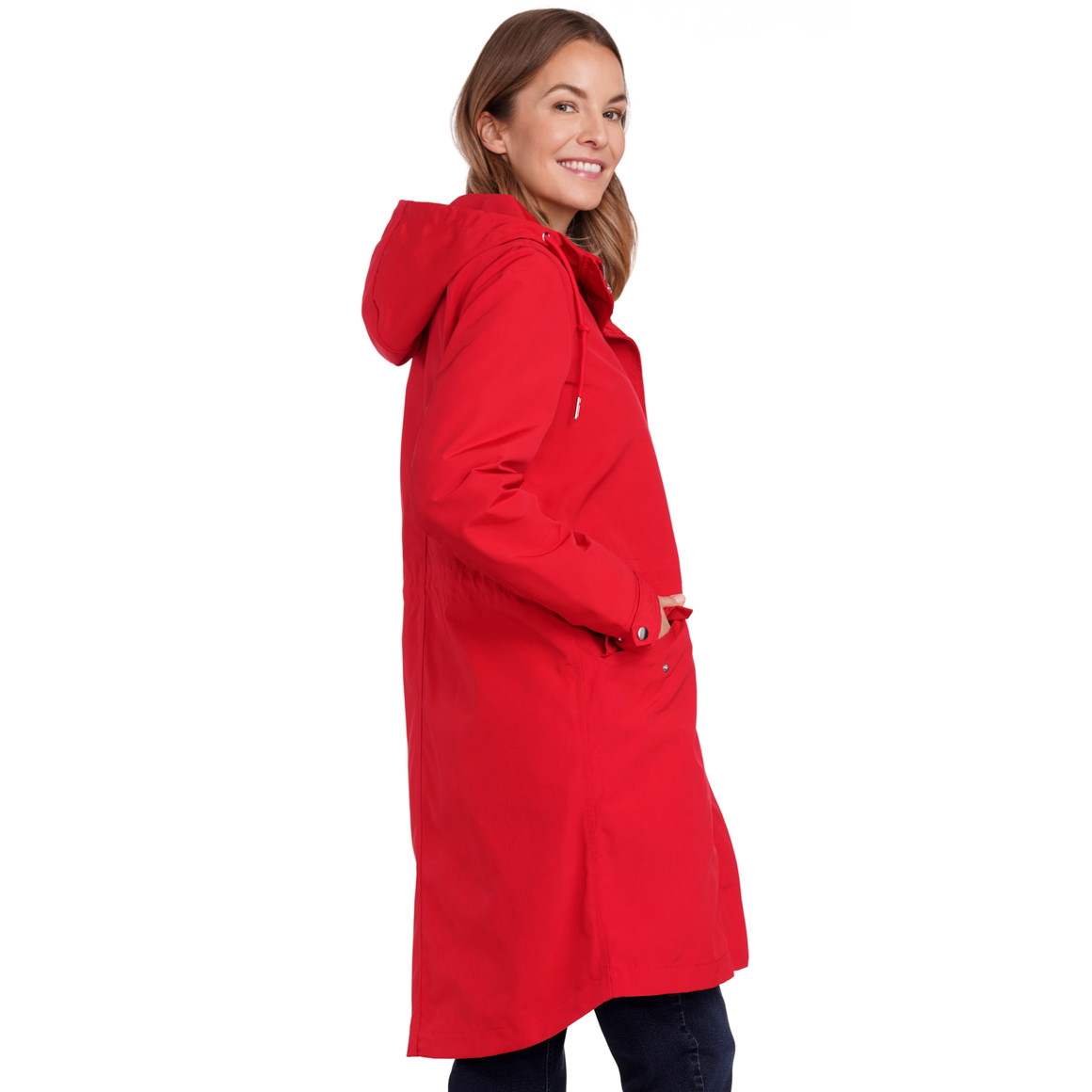 Gina Benotti Damen Parka mit Kapuze rot