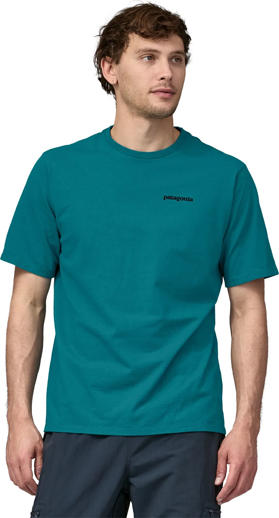 Patagonia M's P-6 Logo Responsibili-Tee Belay Blue