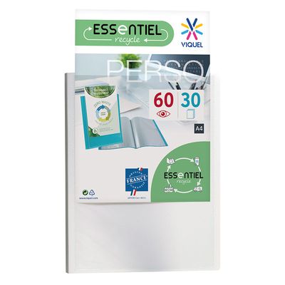 Viquel - Porte vues personnalisable - 60 vues - A4 - blanc