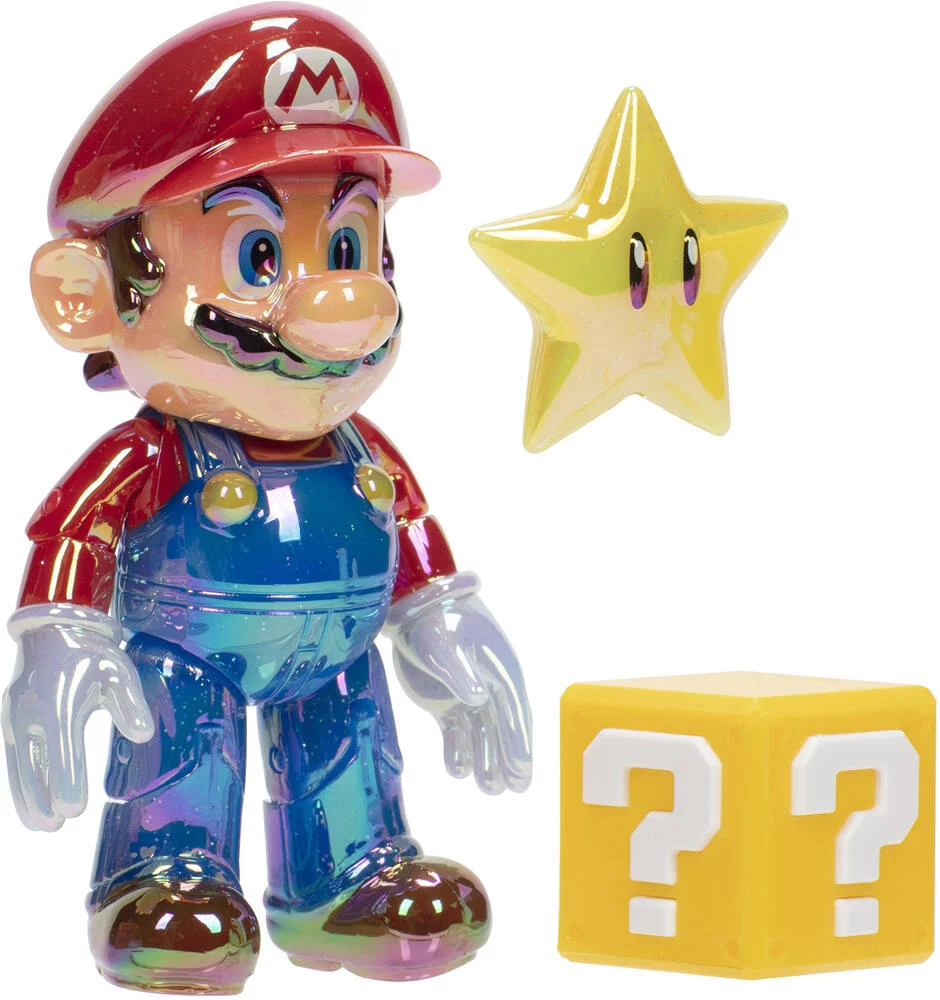 NITENDO SUPER MARIO - SET FIGURINE MARIO STAR POWER 10 CM