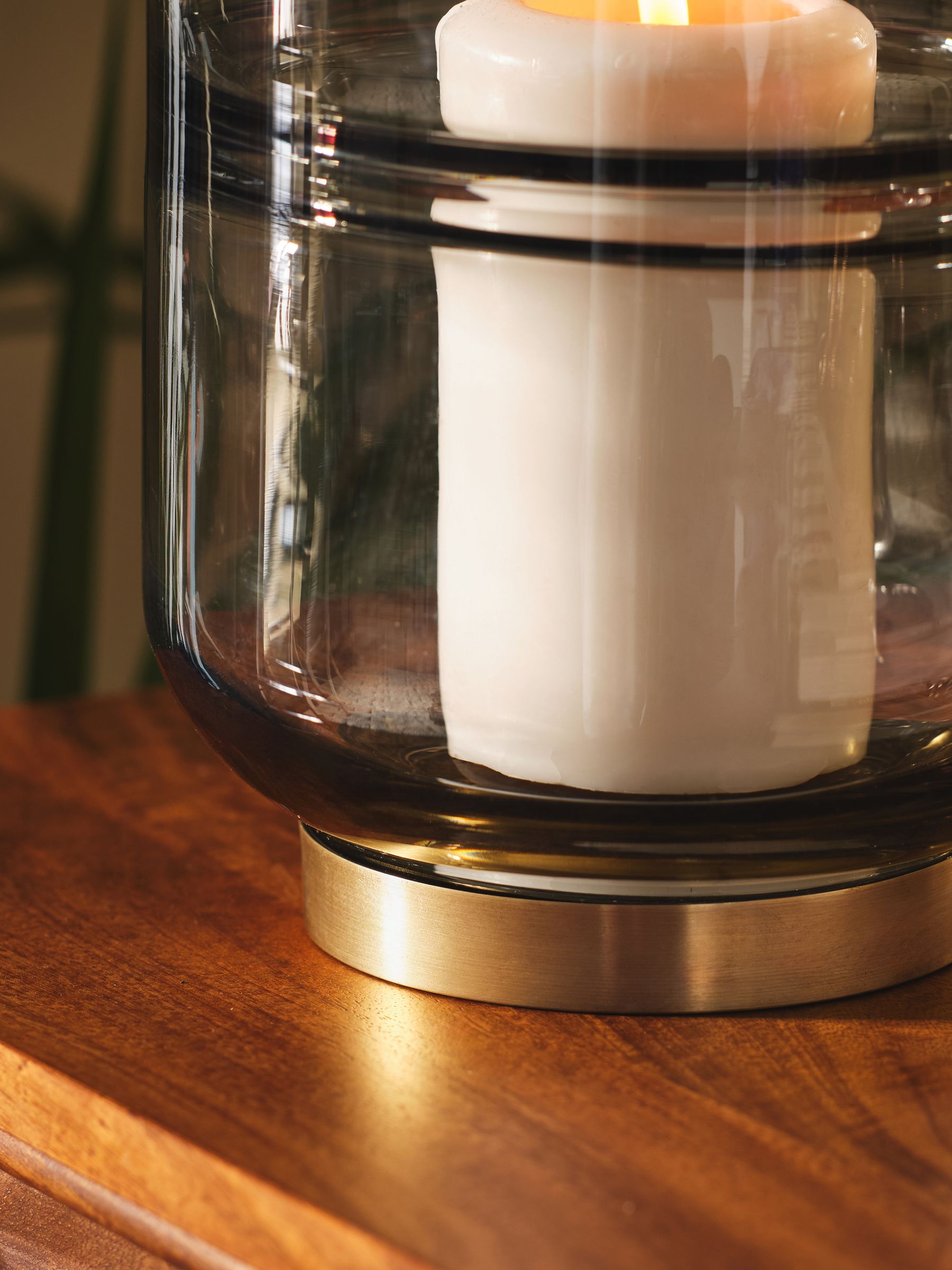 Cooper Glass Candle Holder