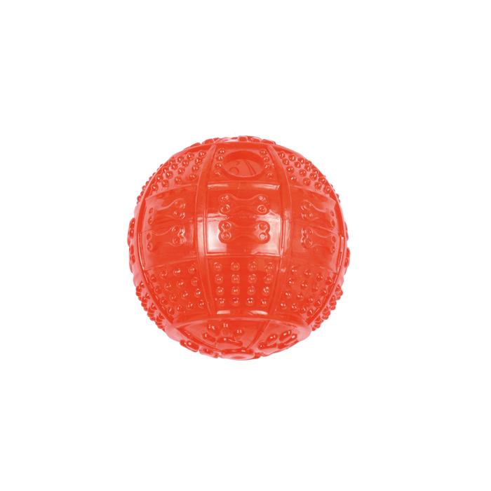 BALLE DISTRIBUTEUR DE CROQUETTES ROUGE D.8CM