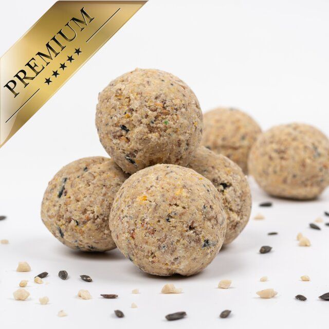 Lyra Pet® Meisenknödel aus der Alb-Mühle ohne Netz à 85 g inkl. Spender - Vollkorn & Nuss