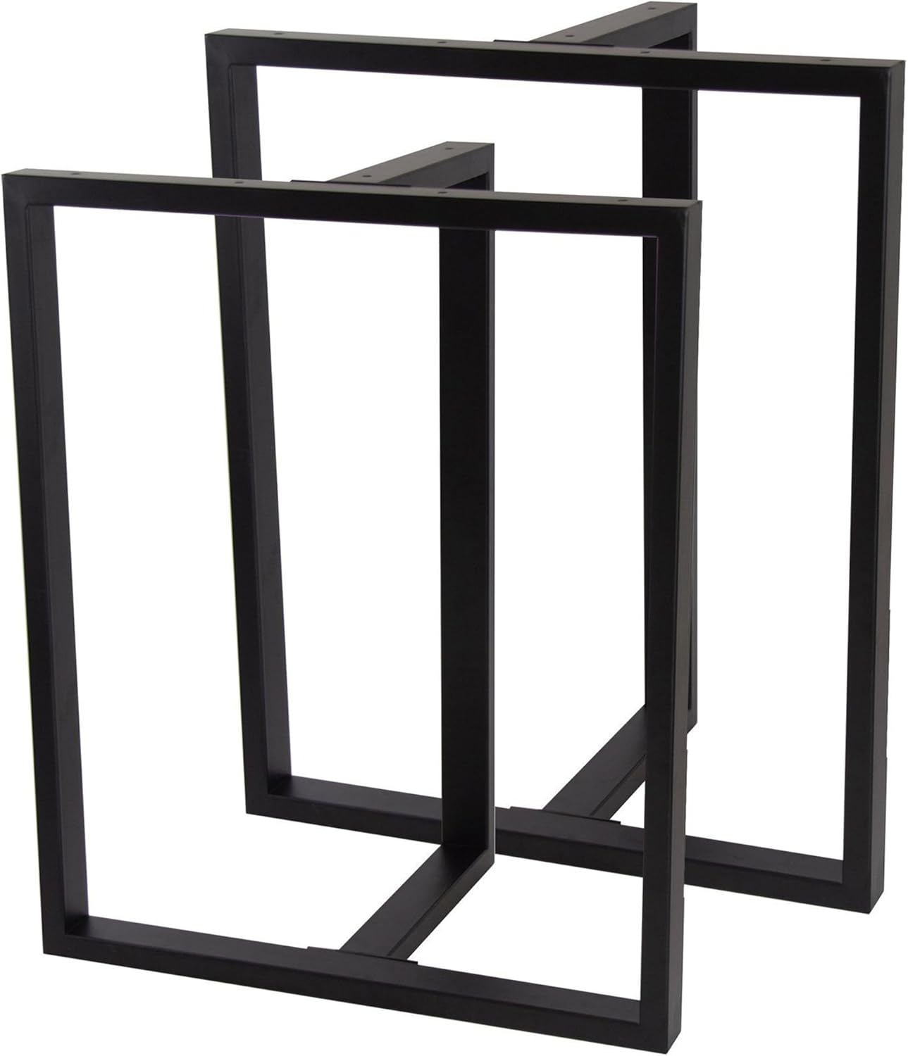 Natural Goods Berlin Tisch-Kufen T-Form | Schwerlast Tischgestell aus Metall | Möbel-Kufen stabil | Tischbeine für Esstisch & Schreibtisch | Tischfüße in Schwarz | Tischbein 60x72 cm