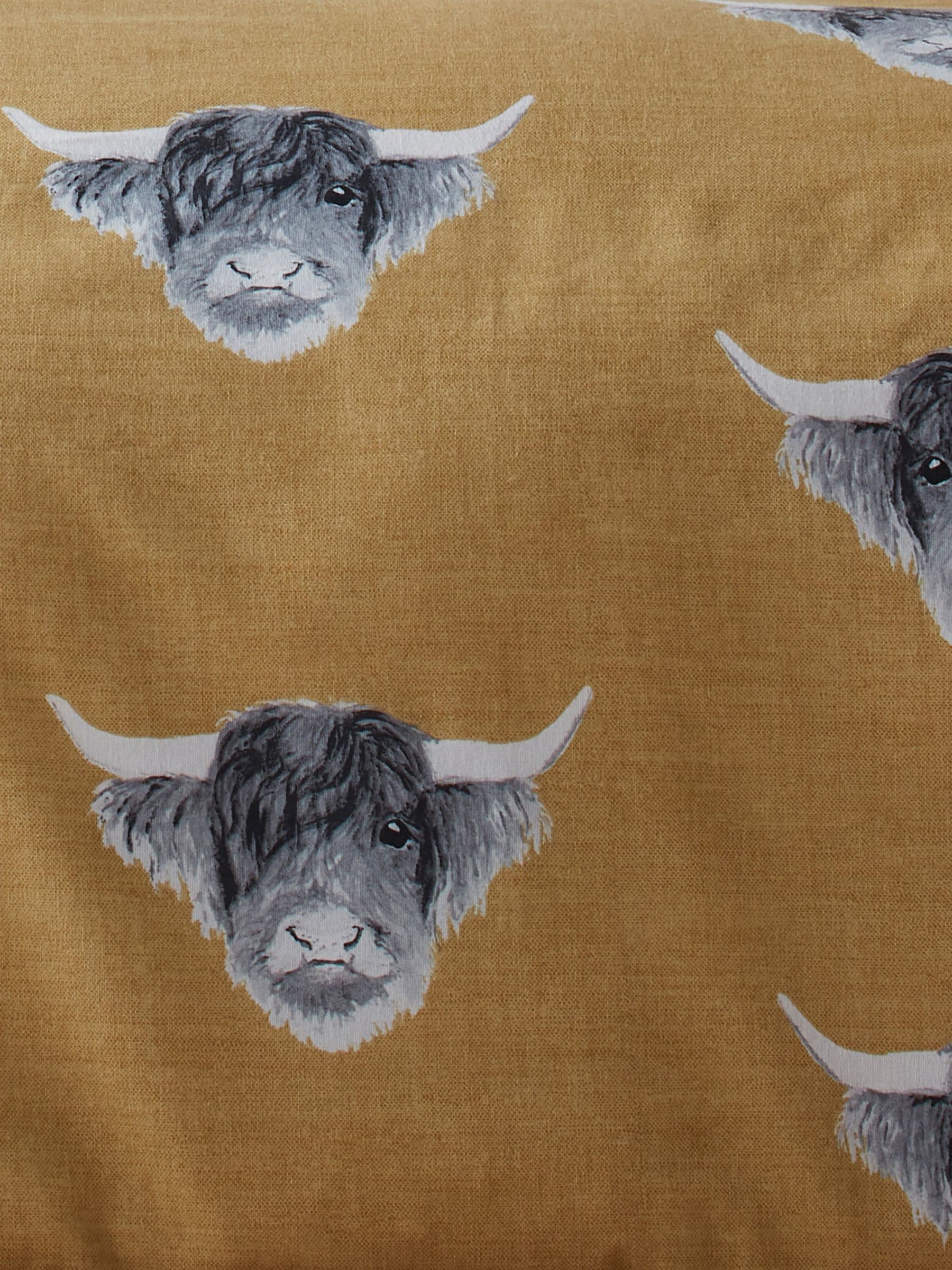 Fusion Highland Cow geborstelde dekbedovertrekset