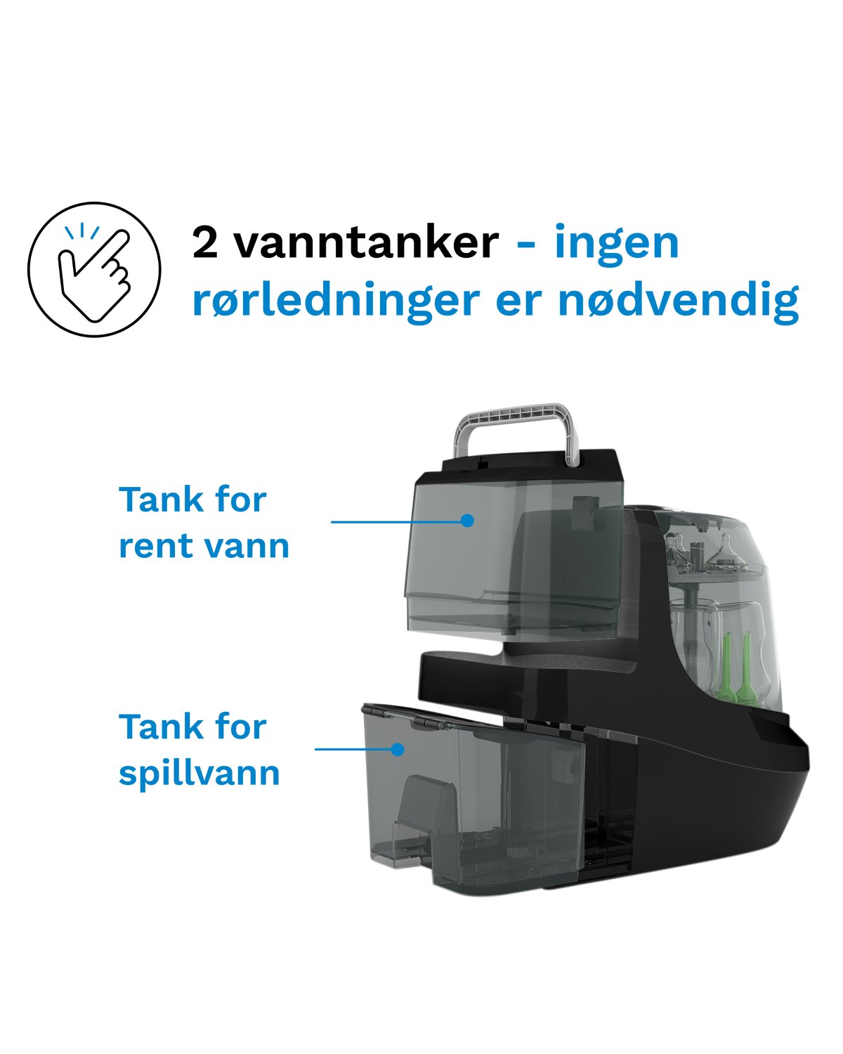 Baby Brezza Bottle Washer Pro | “Vaskemaskin” og Sterilisator med Tørk – Ingen forvask!