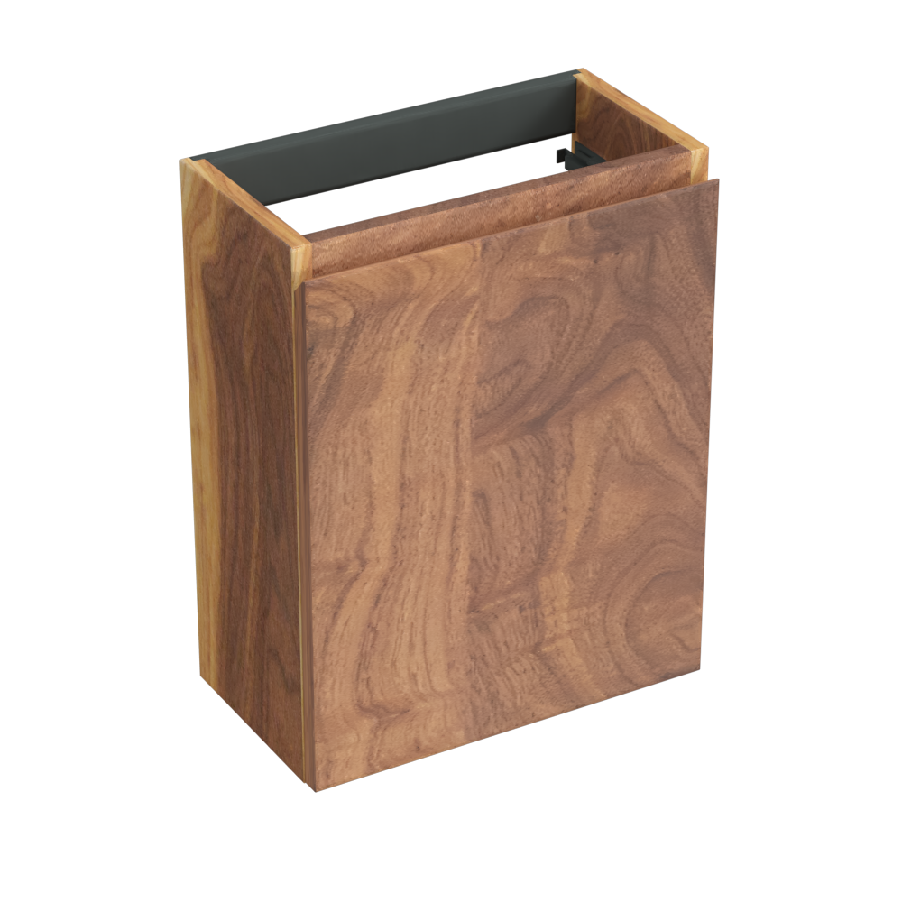 Forzalaqua Siena fonteinkast 40cm links pure walnut