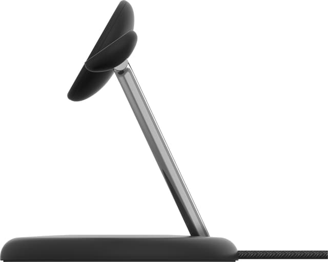Belkin BoostCharge Pro 3-i-1 Qi2 trådløs opladningsstander (sort)