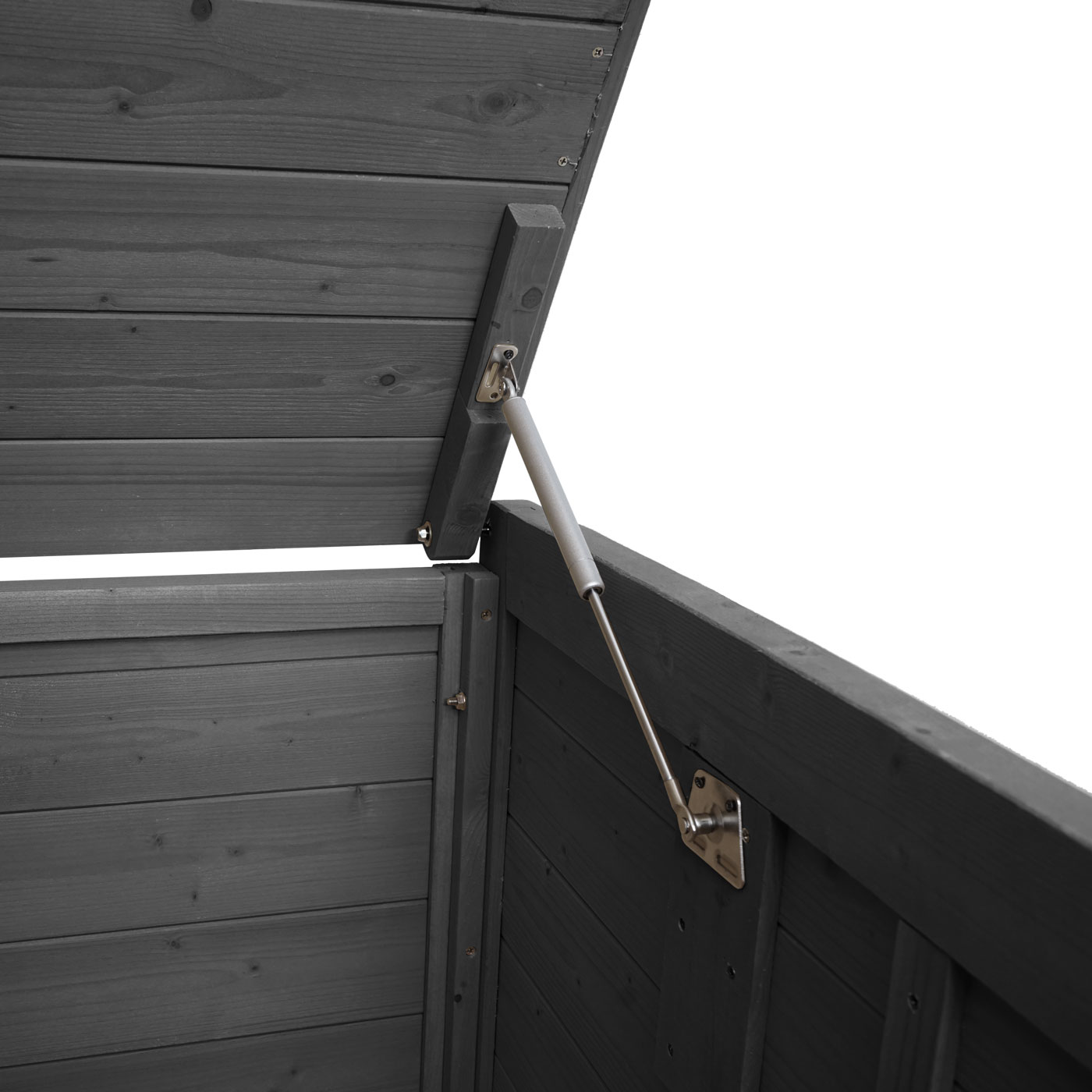 XL 3er-/6er-Mülltonnenverkleidung MCW-H75b, Mülltonnenbox, erweiterbar 138x207x105cm Holz MVG-zertifiziert ~ anthrazit