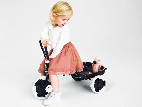Winther Trehjulet Cykel m. Tiplad, Sort
