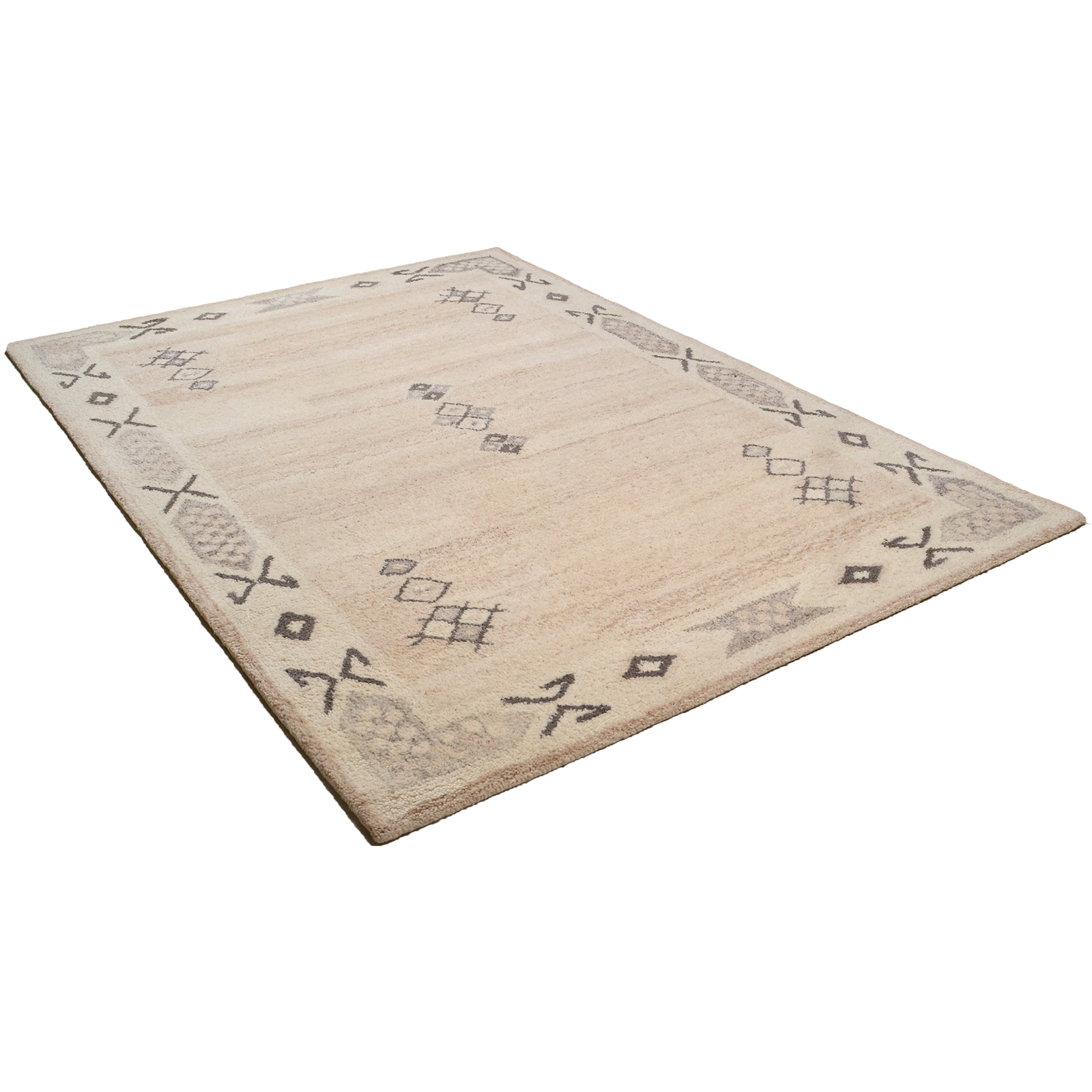 Teppich ROYAL BERBER - beige gemustert - 60x90 cm