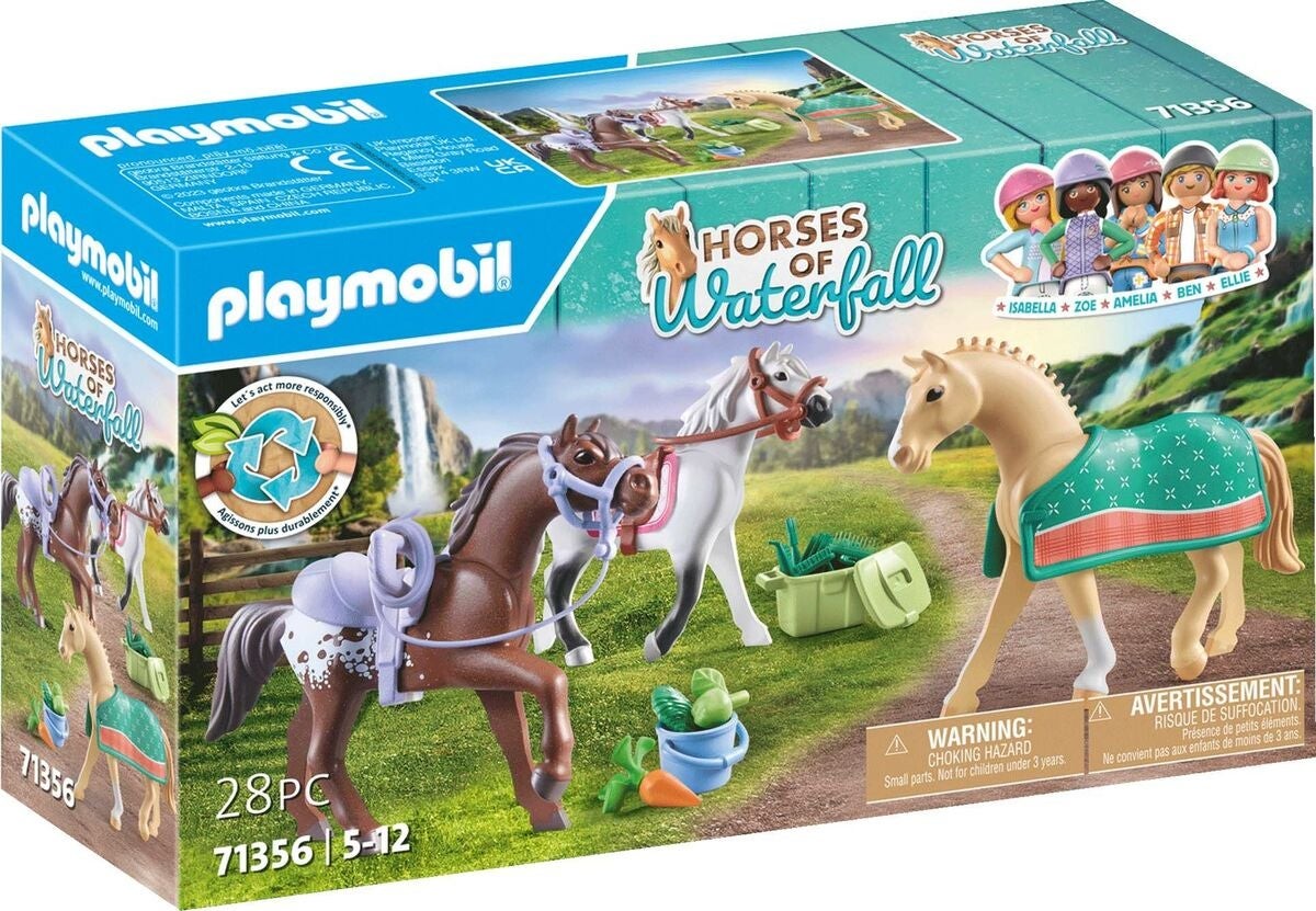 Playmobil - 3 heste: Morgan, Quarter Horse & Shagya Araber (71356)