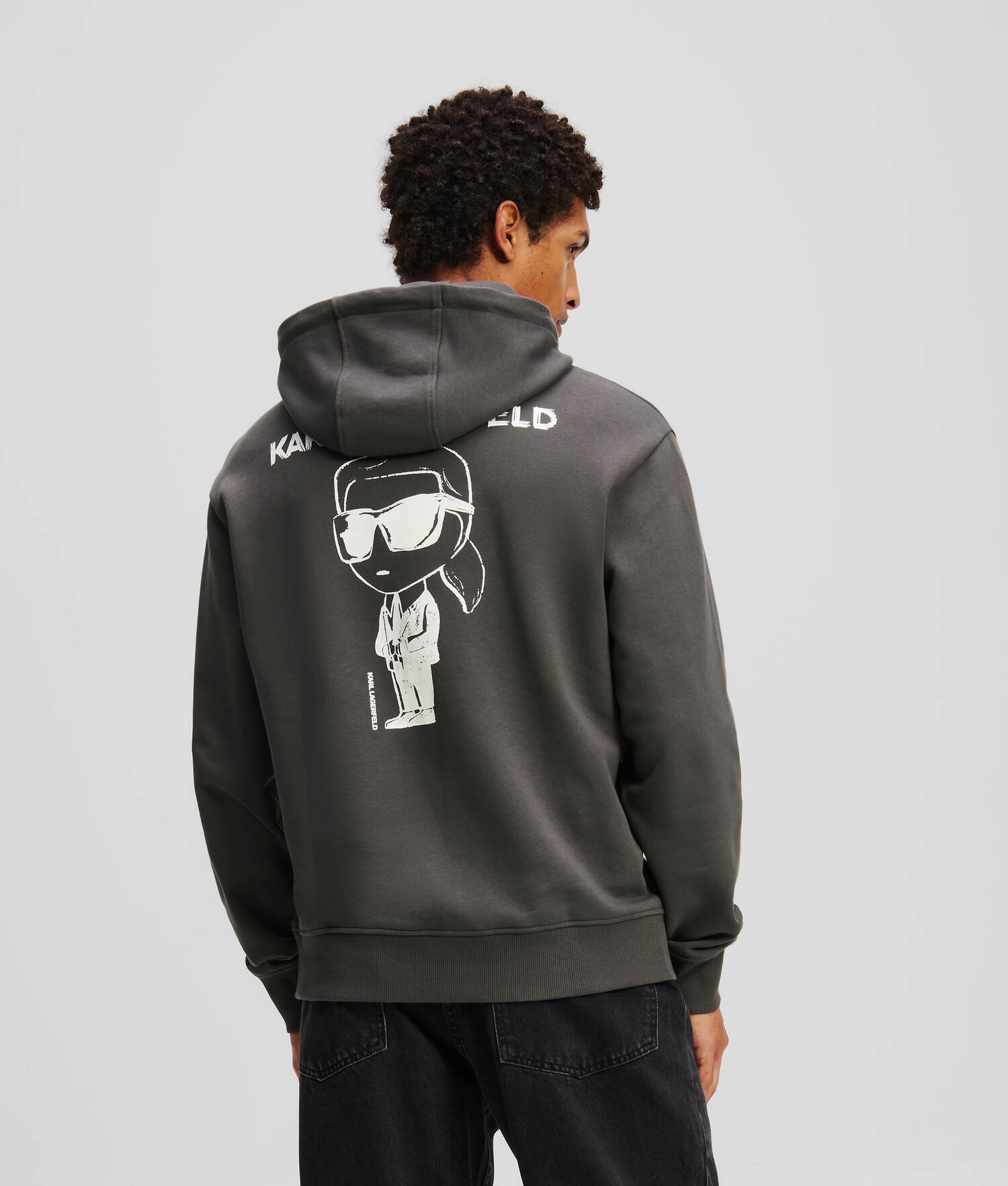 SWEAT À CAPUCHE IKON - Asphalte