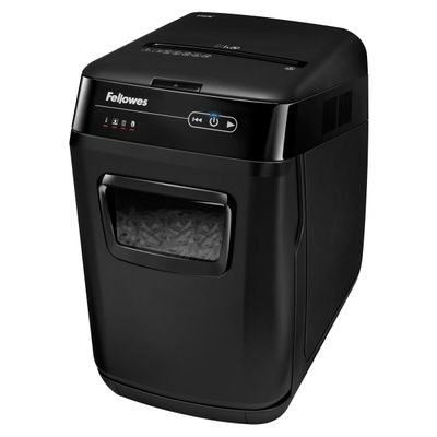 Fellowes AutoMax 150C - destructeur de documents coupe croisée - 150 feuilles - Corbeille 32 litres - anti-bourrage - destruction silencieuse