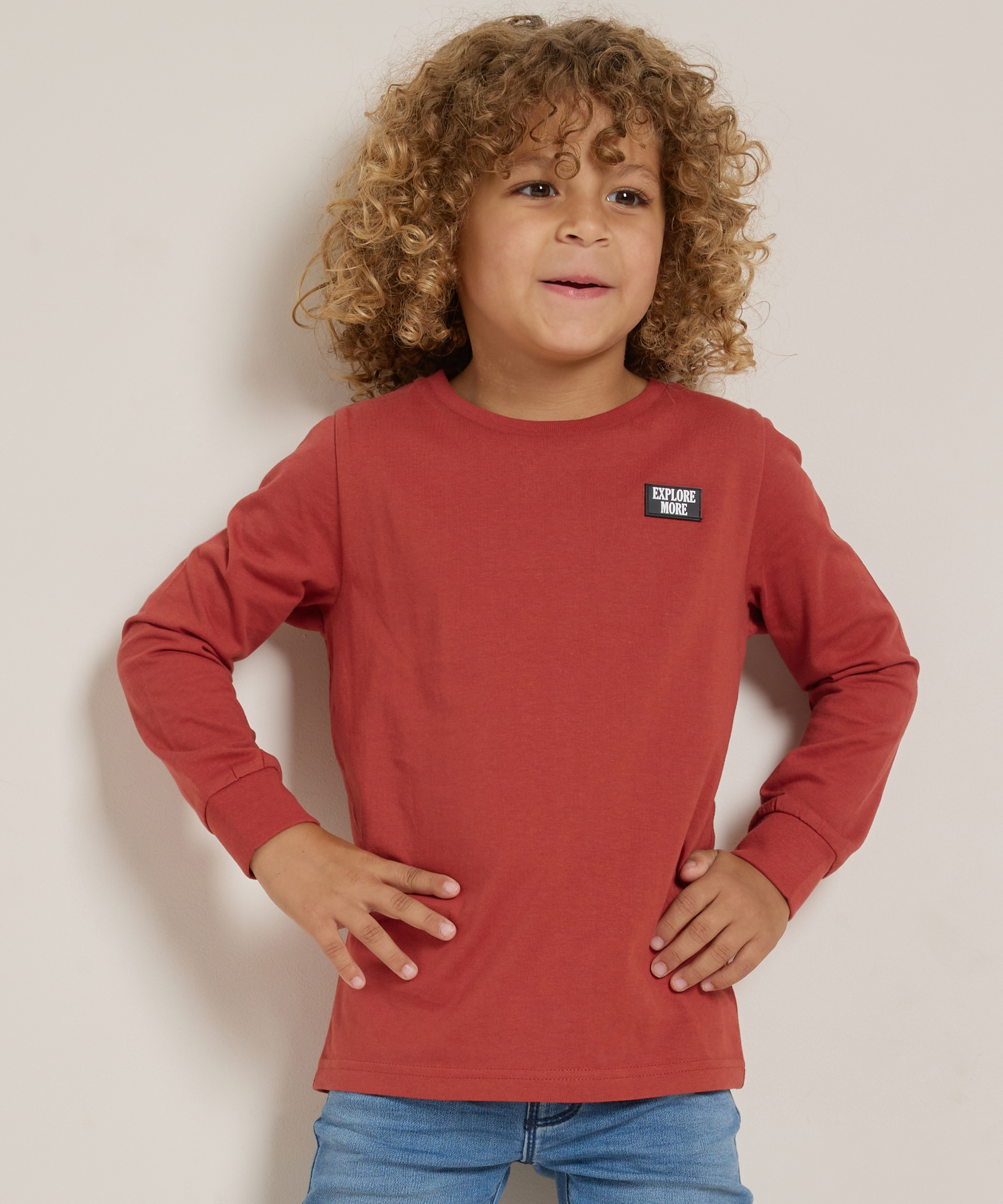 jersey top met backprint