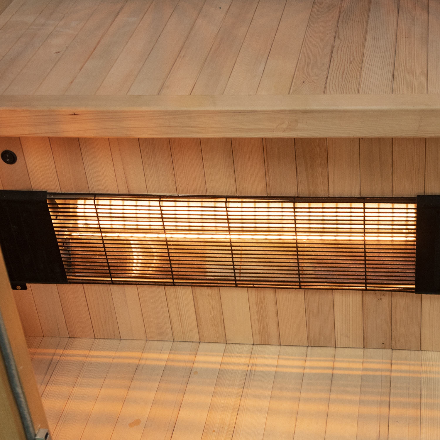 Dewello® Infrarotkabine Infrarotsauna CALGARY 90cm x 90cm inkl. 4 Vollspektrumstrahler, Farblichtherapie, LED