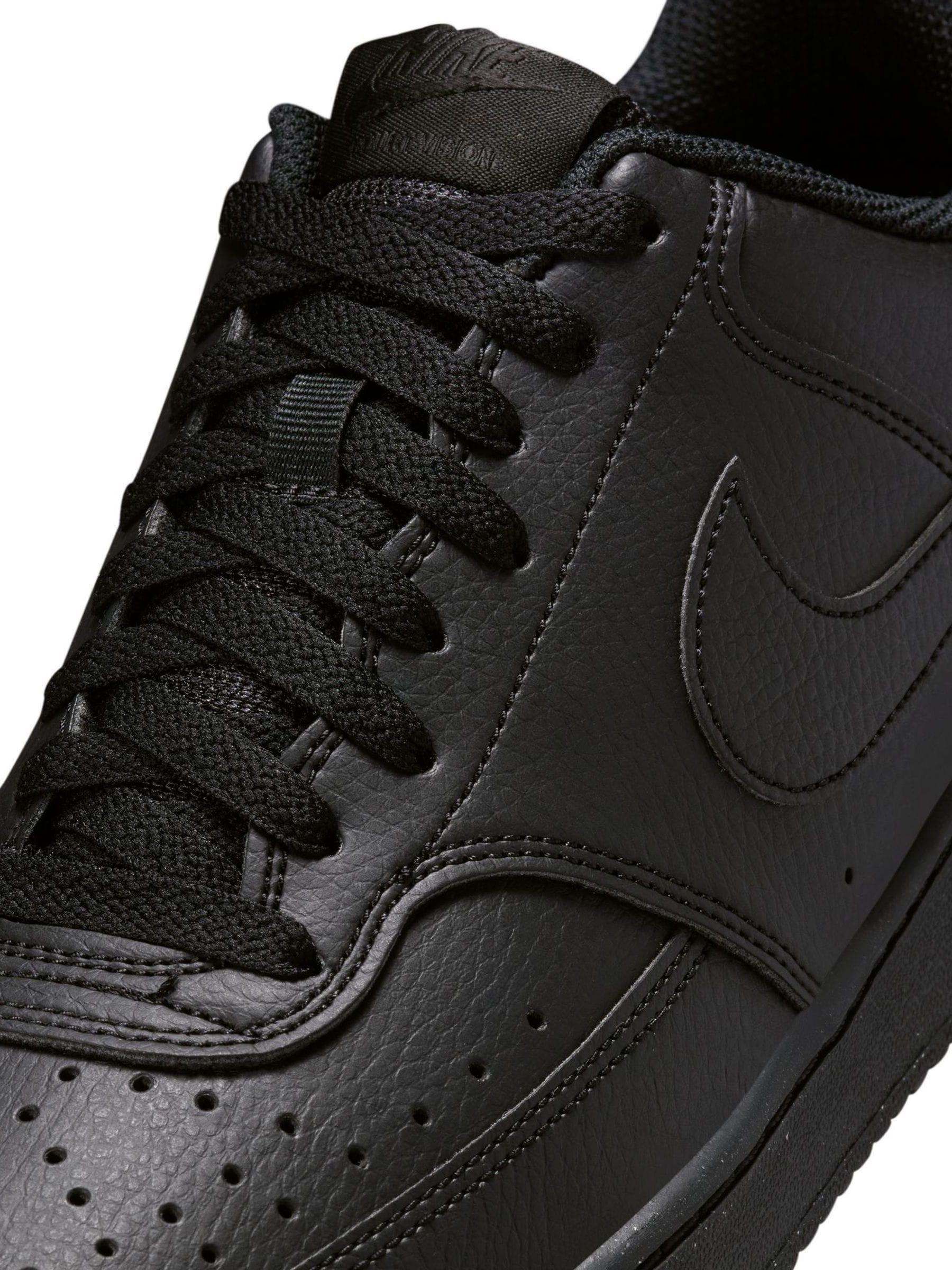 Zwart/zwart - Nike Court Vision lage sneakers