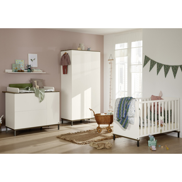 Chambre Trio Lit 60x120 + Commode + Armoire LOVELY ALIV - YUNY BY PAIDI