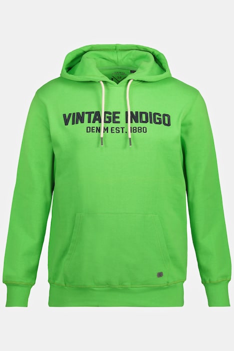 Hoodie, Sweat, Kapuze, Vintage Indigo Stickerei, bis 8 XL