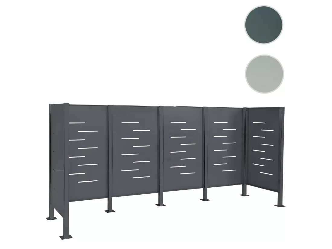 Clôture pour poubelles MCW-J55, anthracite