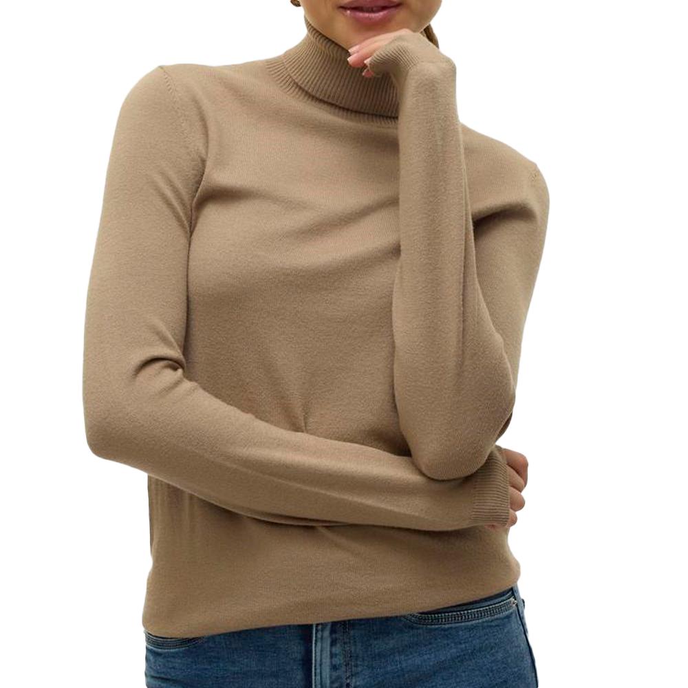Vero Moda Pull Marron Femme Vero Moda Happiness 95