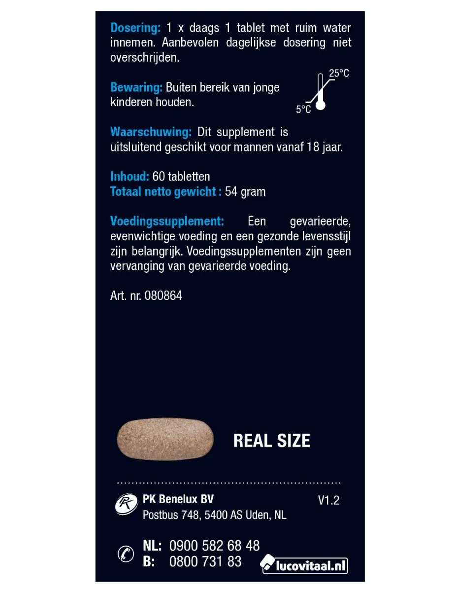 Vruchtbaarheid Support Man 60 tabletten