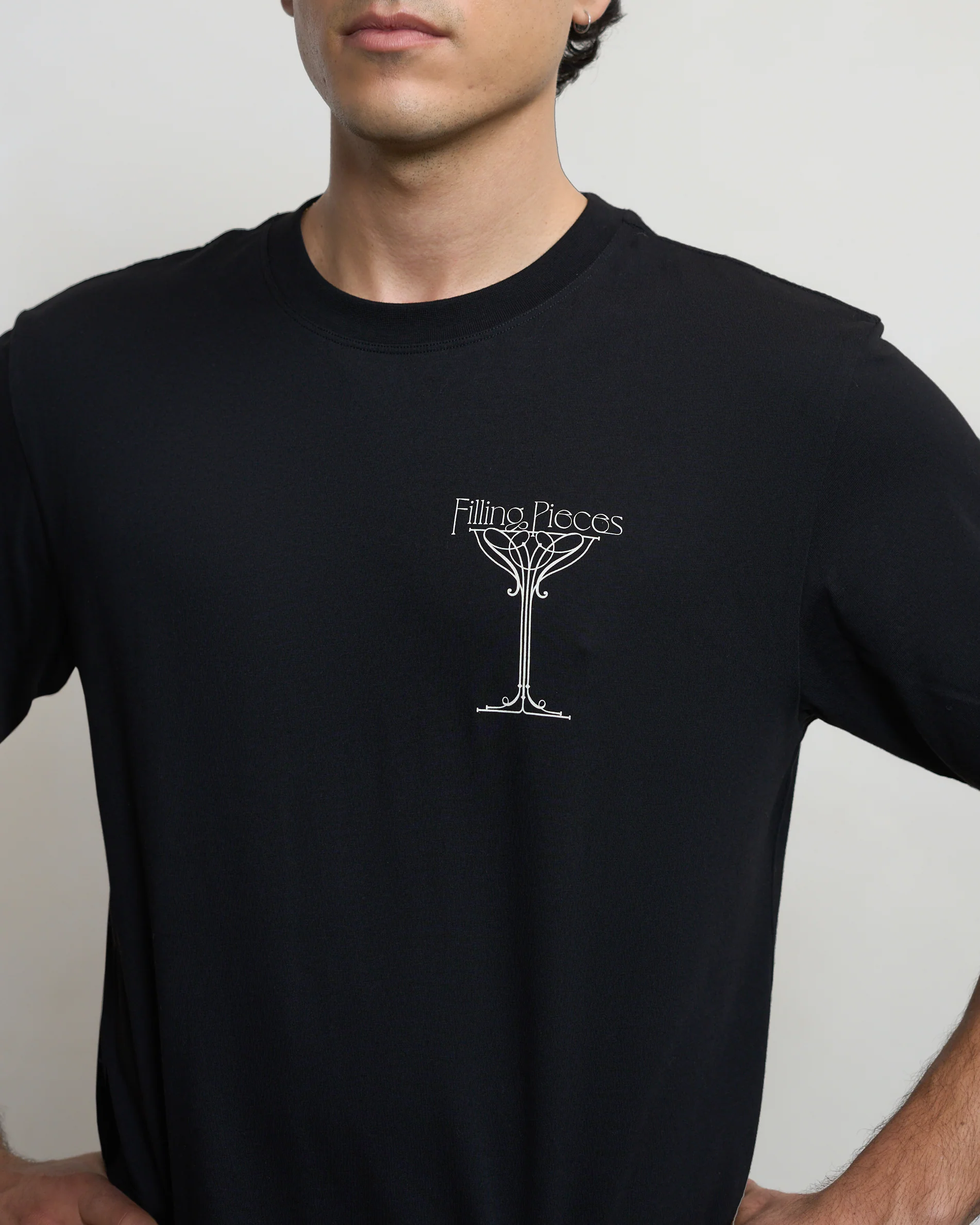 T-shirt Champagne Black