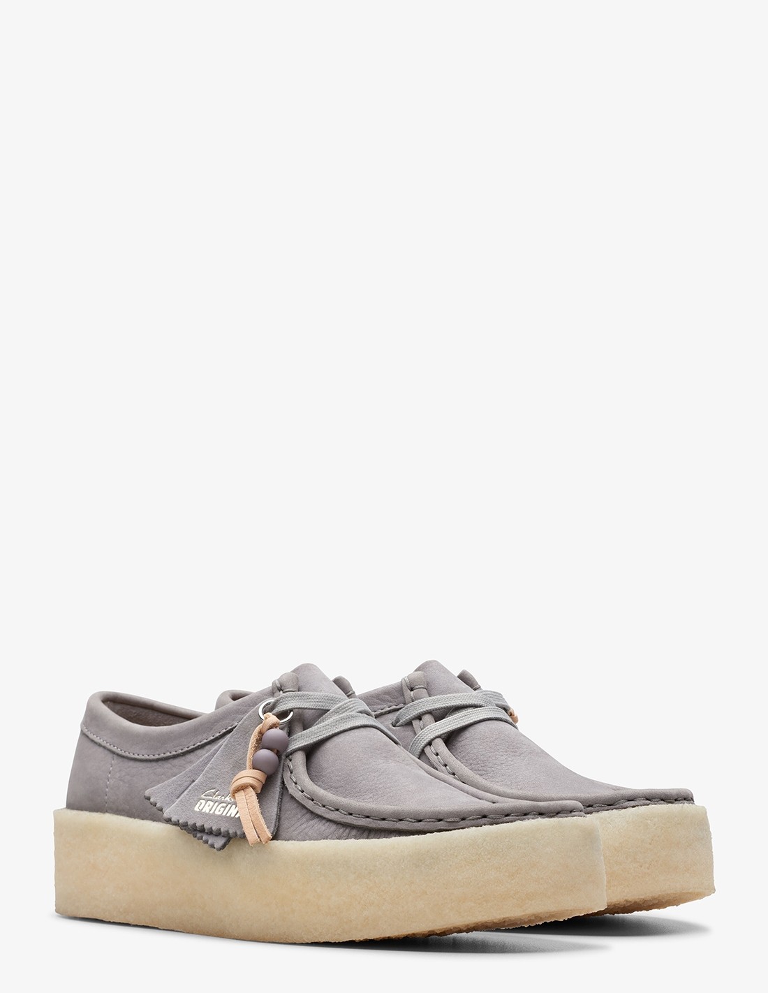 clarks Derbies Femme wallabee cup steel grey nbk