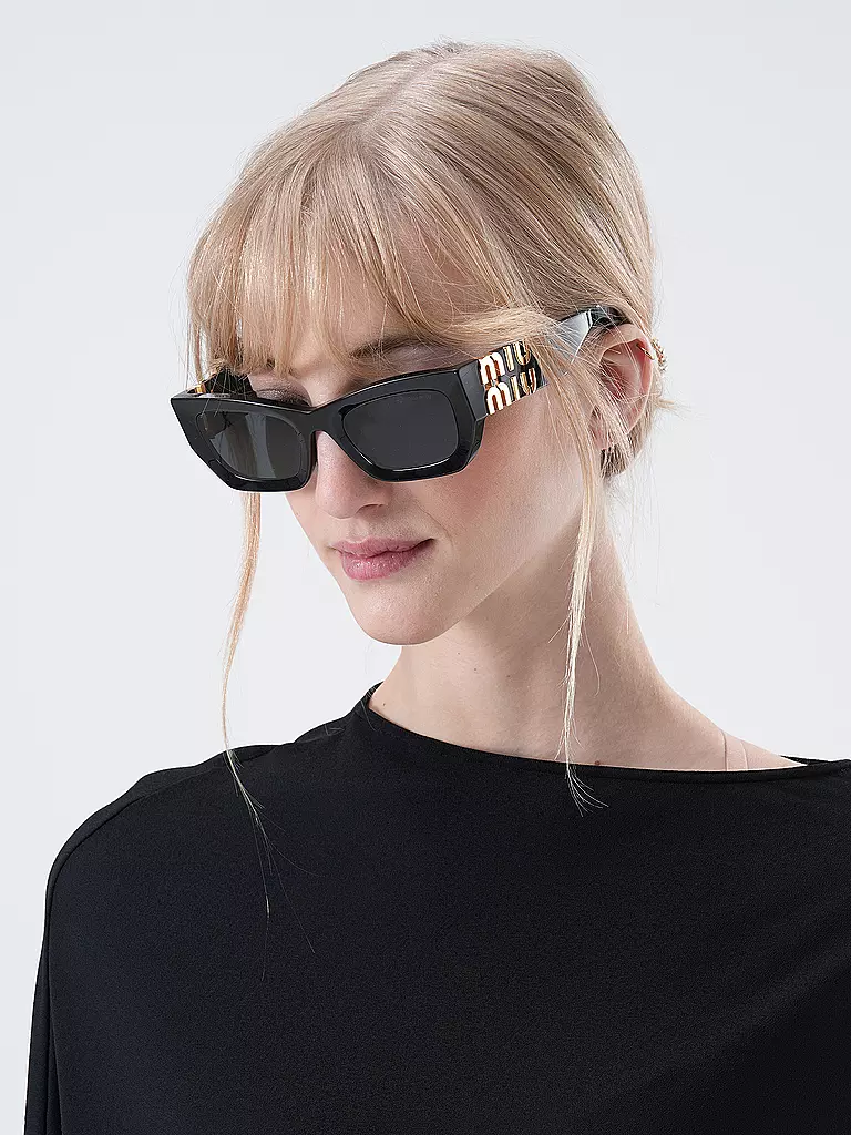MIU MIU Sonnenbrille 0MU09WS/53 schwarz
