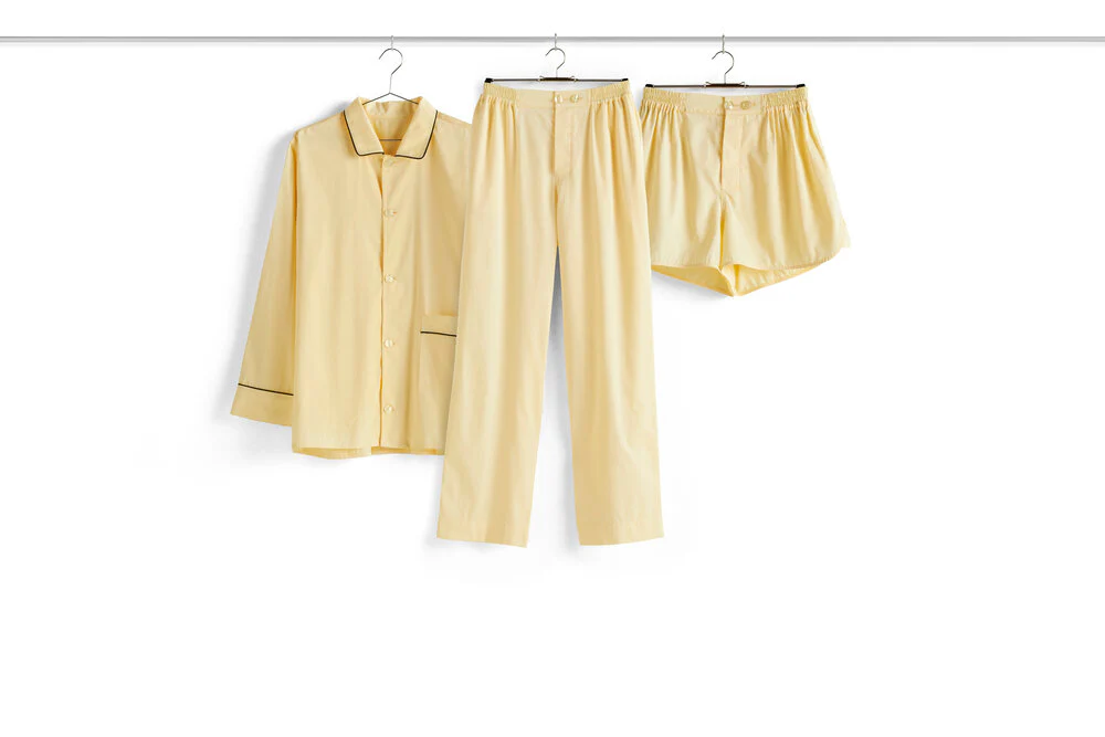 HAY  Outline Pyjama L/S natskjorte - Soft Yellow