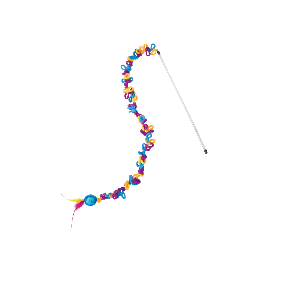 Carretel Kong Teaser Loopz para Gatos com Aros de Fio