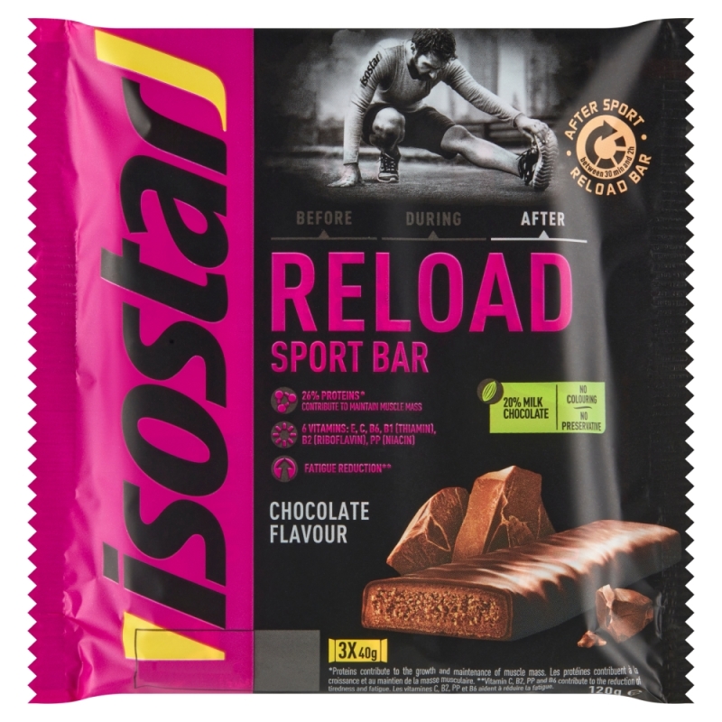 Isostar Reload Sport Bar3 x 40g