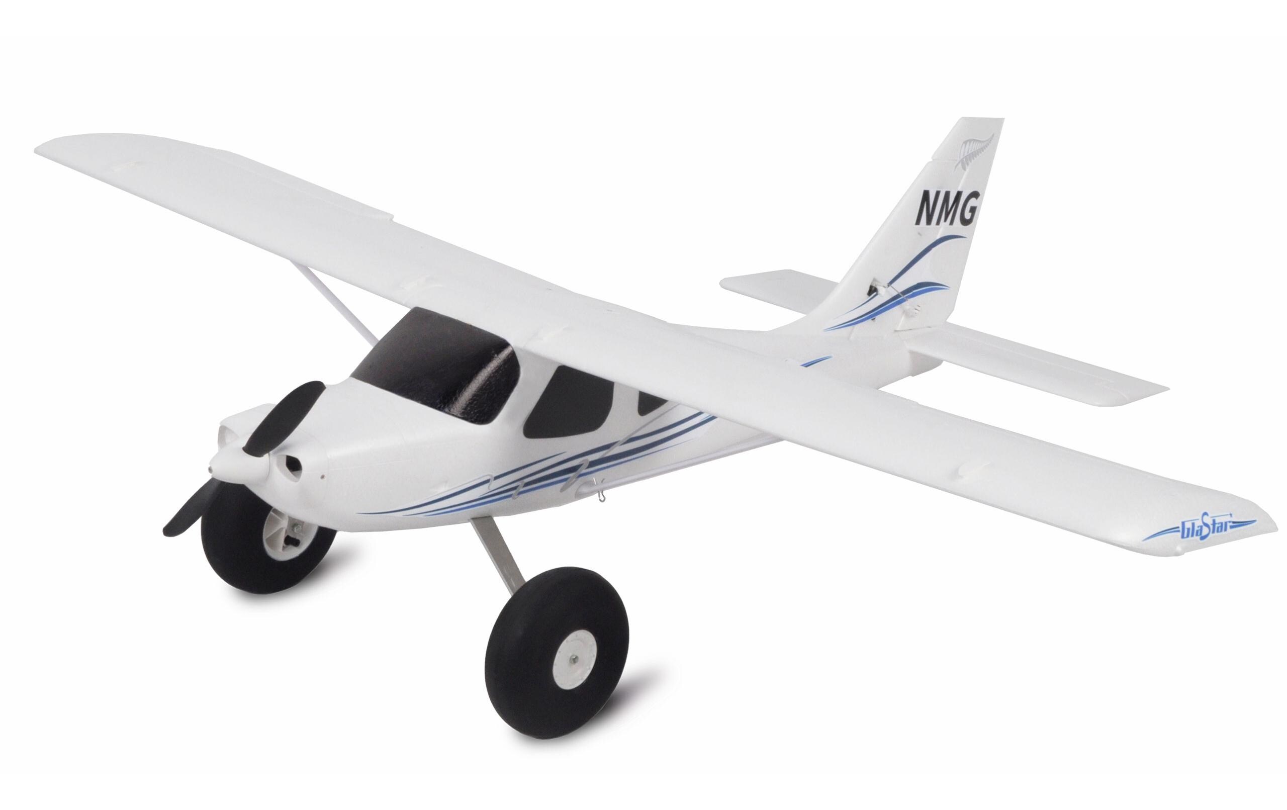 Motorflugzeug GlaStar 1233 mm STOL Trainer PNP<br>AMXPlanes GlaStar Trainer Modell mit Buschräder