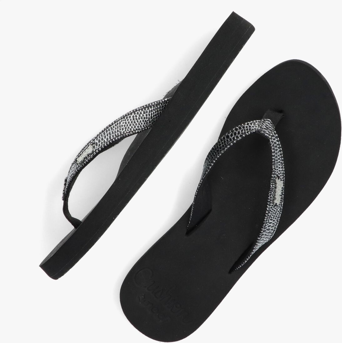 REEF zwarte reef teenslippers star cushion sassy